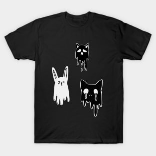 Kawaii bunny ghost Pastel goth Aesthetic clothing T-Shirt
